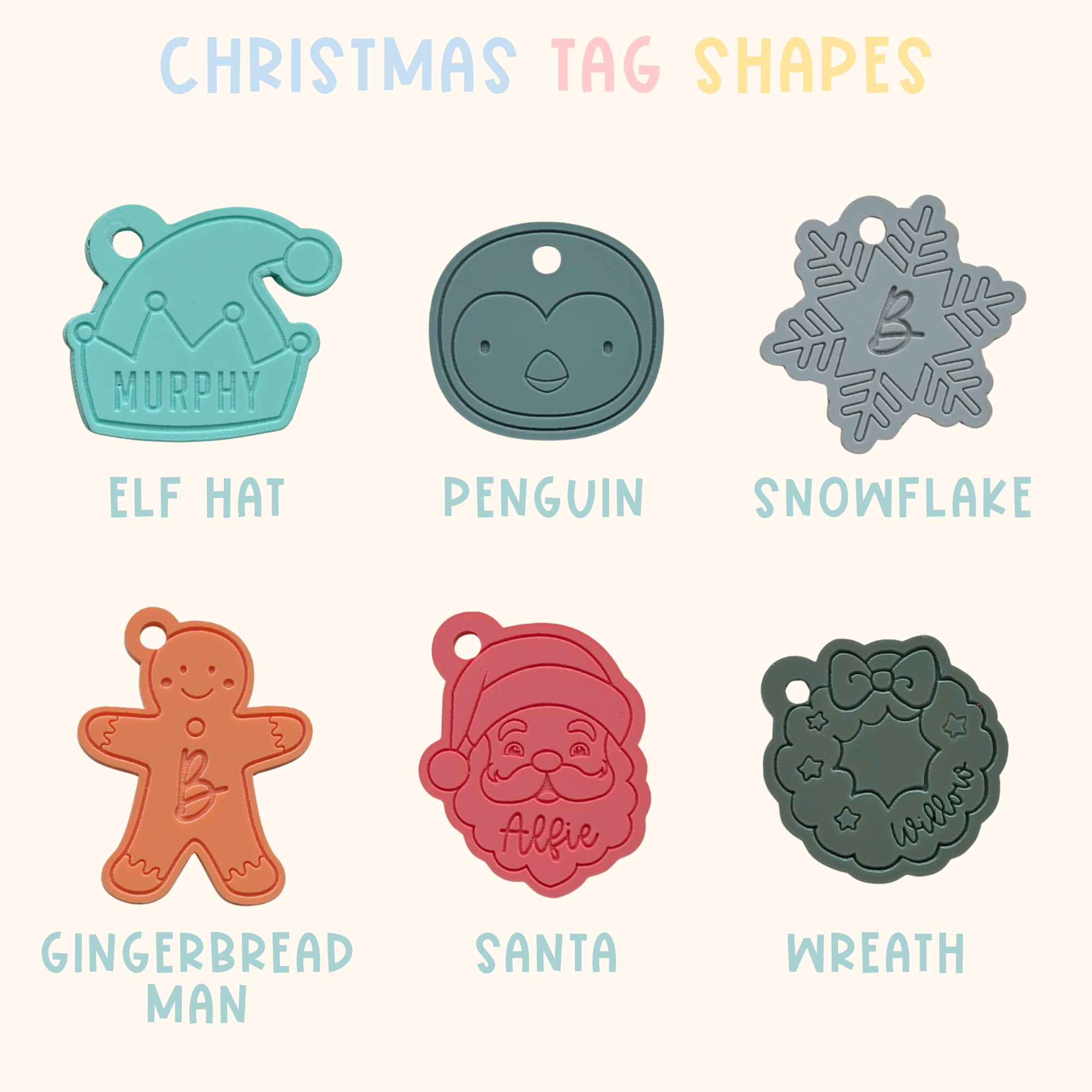 Christmas Collection - Acrylic Dog Tags - Image 8