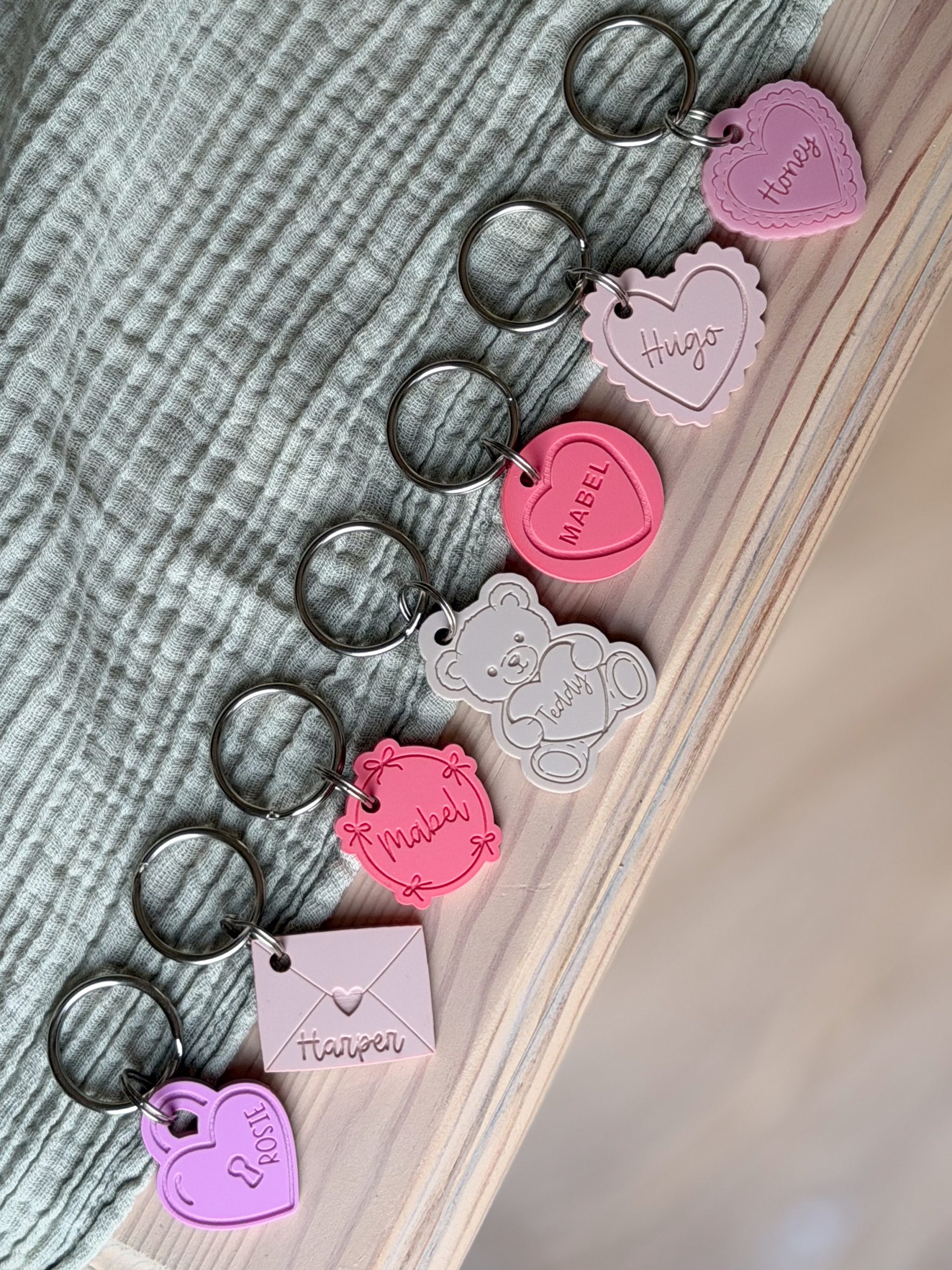 Ruffled Heart Dog Tag - Image 3