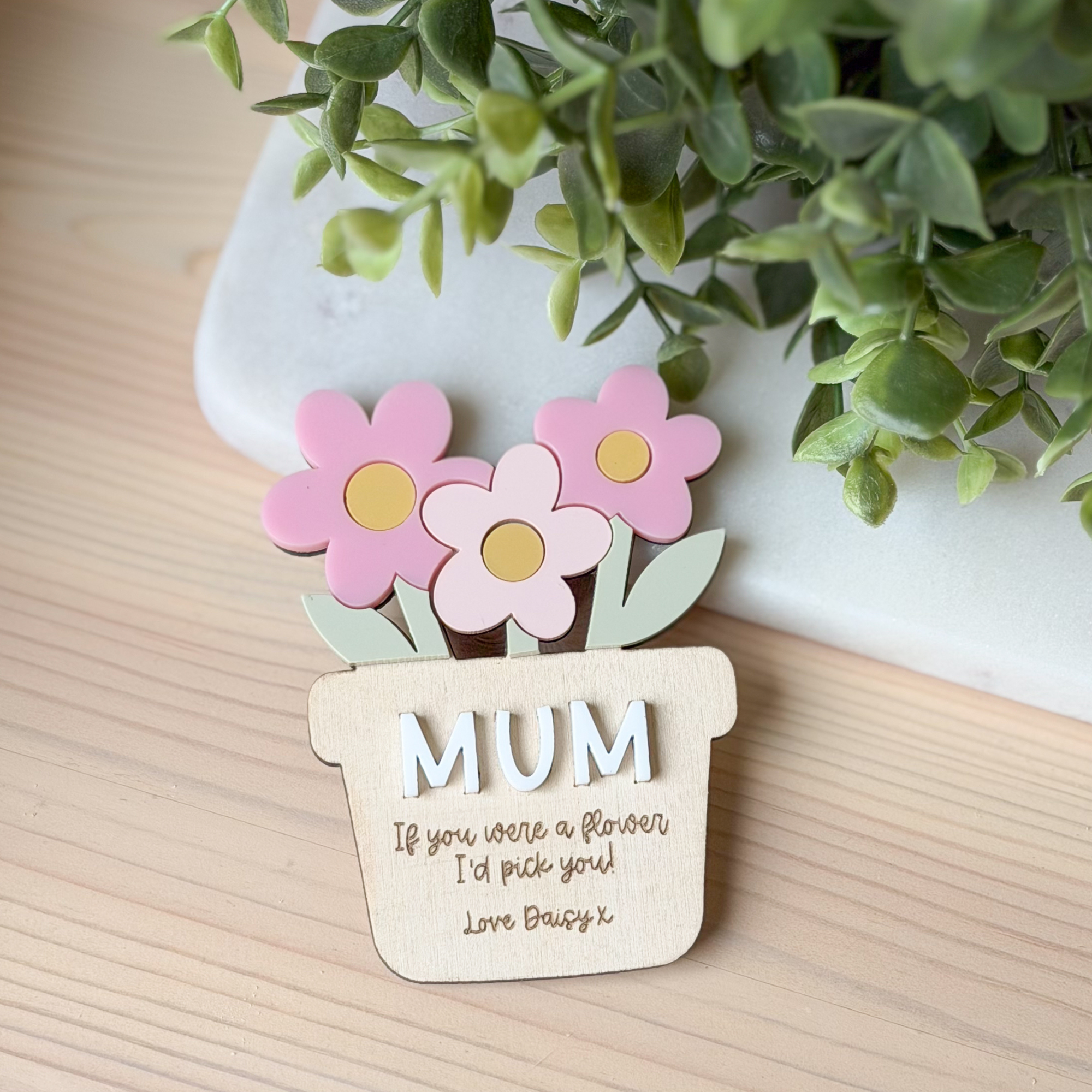 "If You Were A Flower" Plant Pot Decor - Image 4