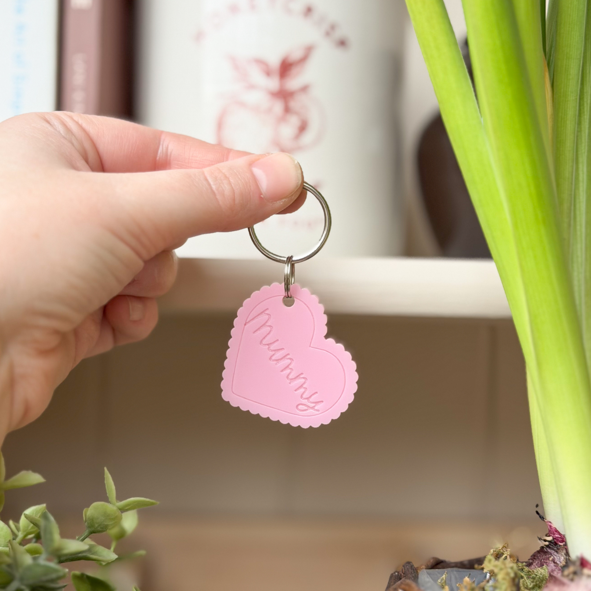 Scalloped Heart Keyring - Image 4