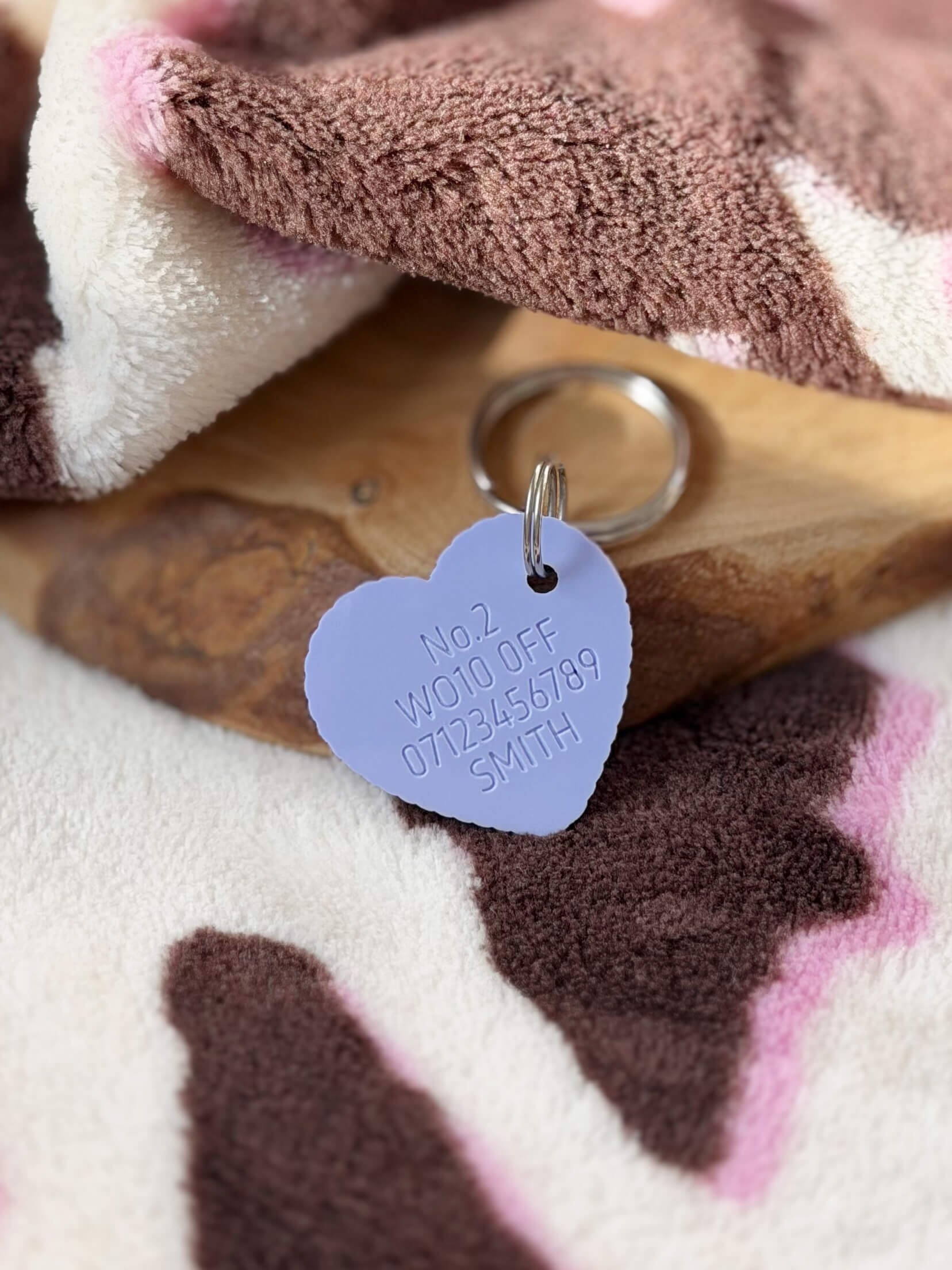 Texas Rope Heart Shape Pet ID Tag - Image 2