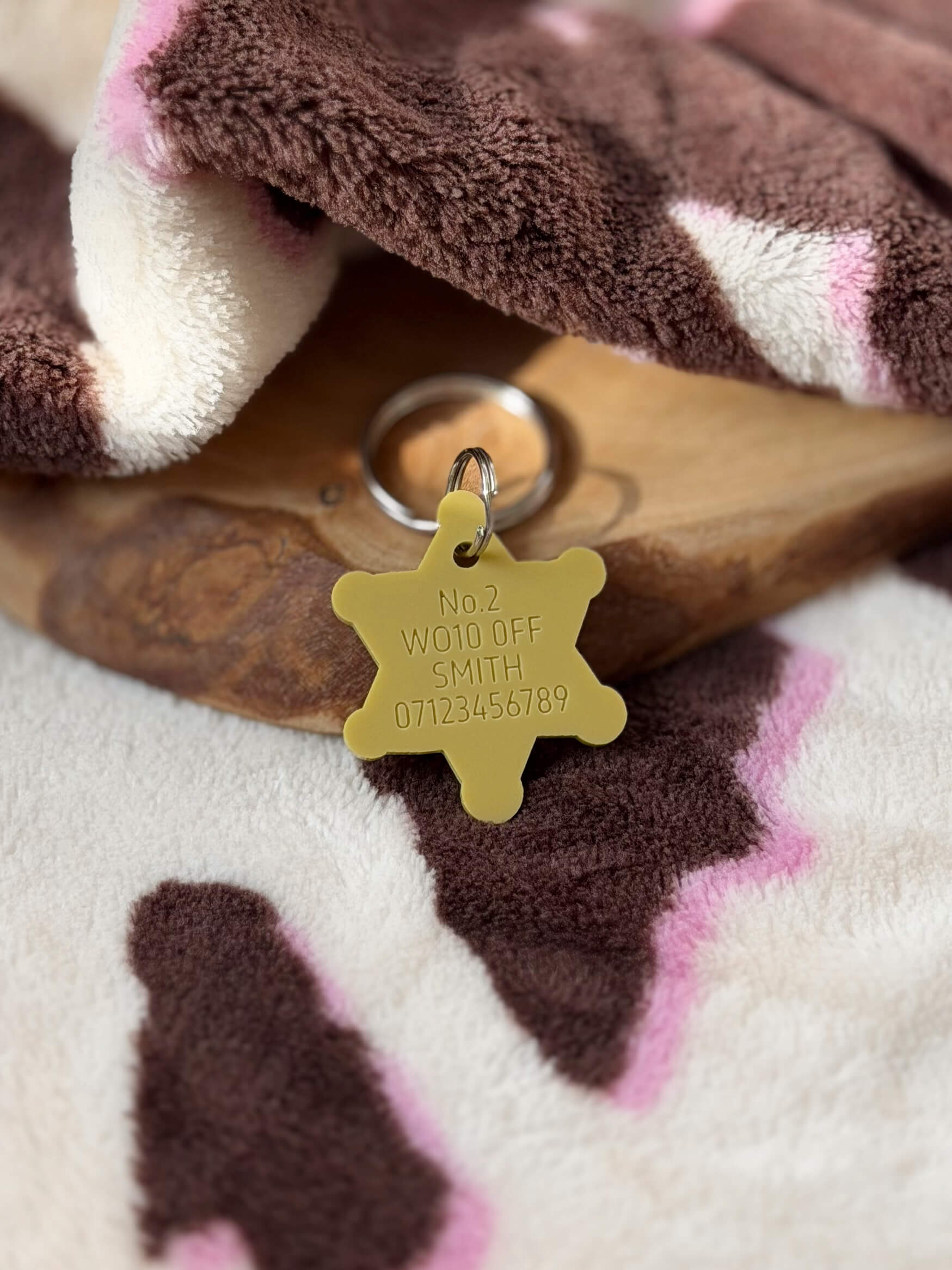 Texas Sheriff Badge Pet ID Tag - Image 2