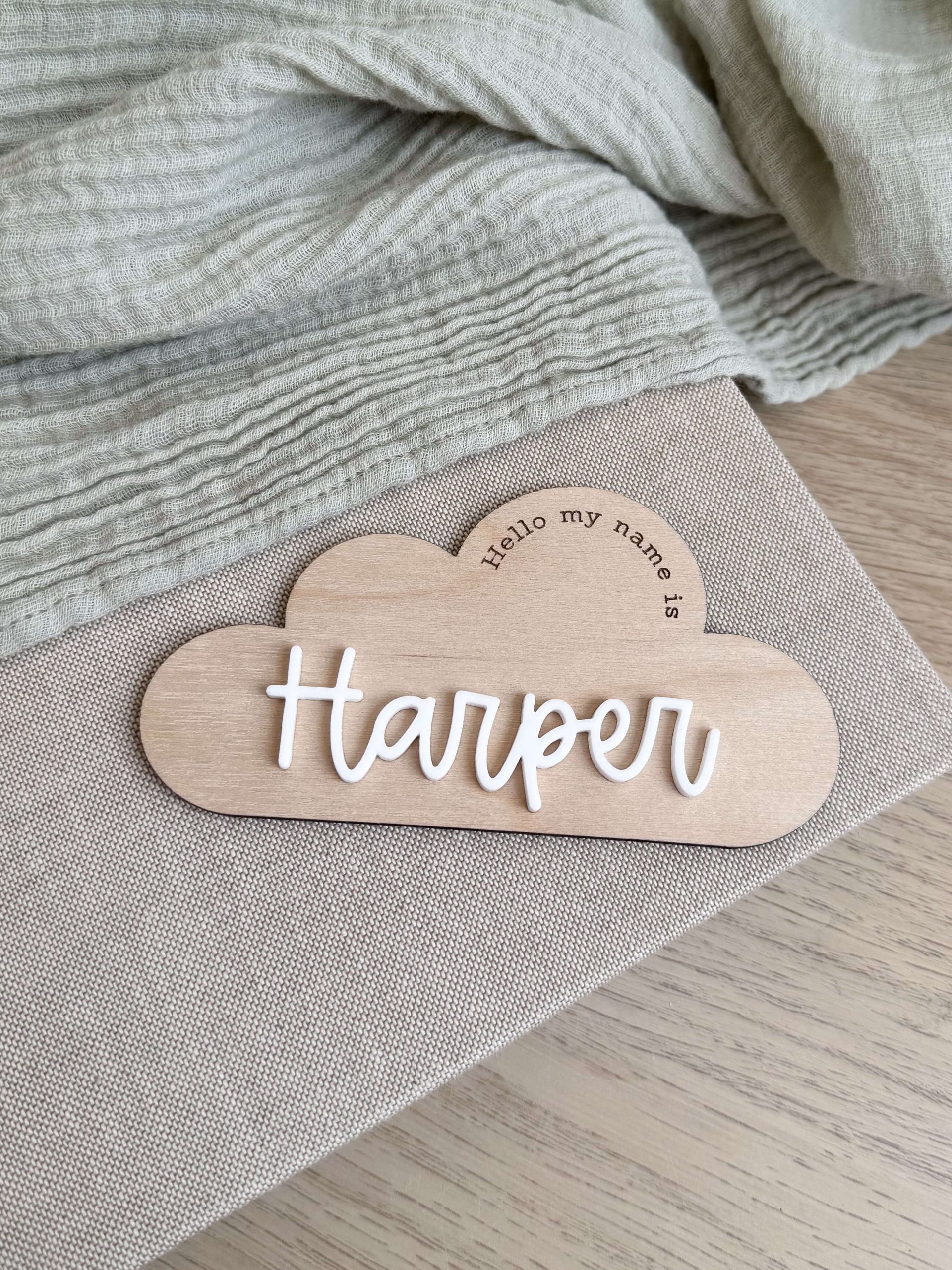 Newborn Cloud Welcome To The World Sign - Image 2