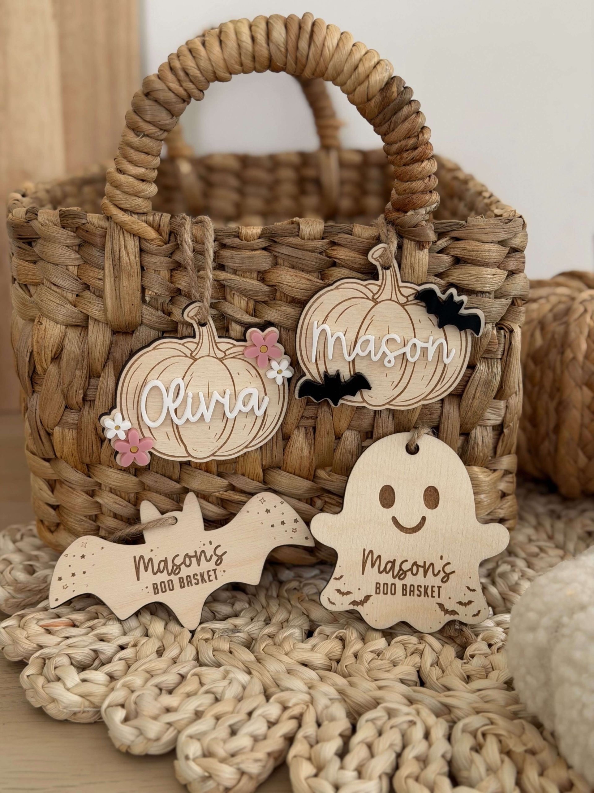 Ghost Shaped Boo Basket Tag - Image 5