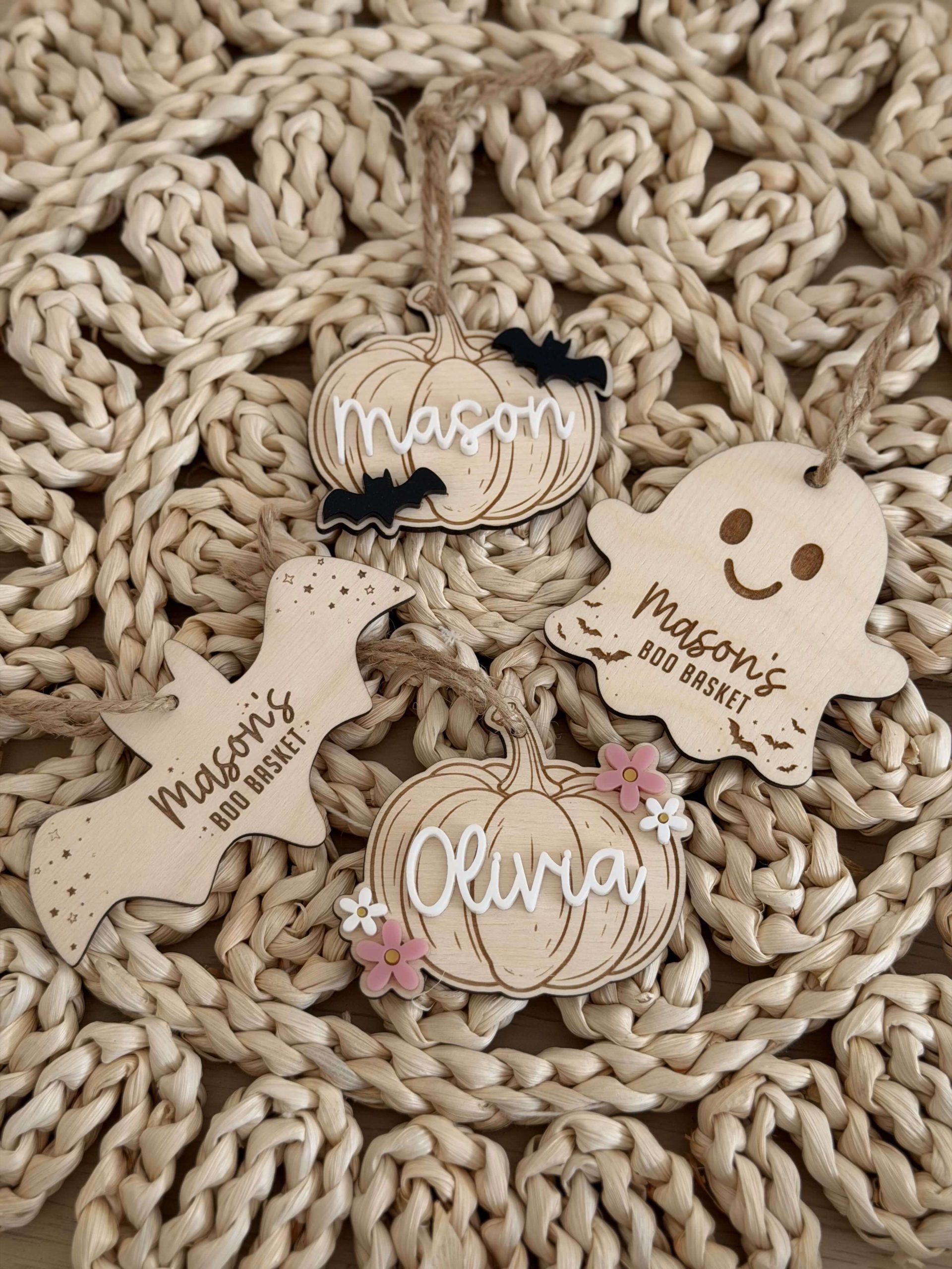 Ghost Shaped Boo Basket Tag - Image 6