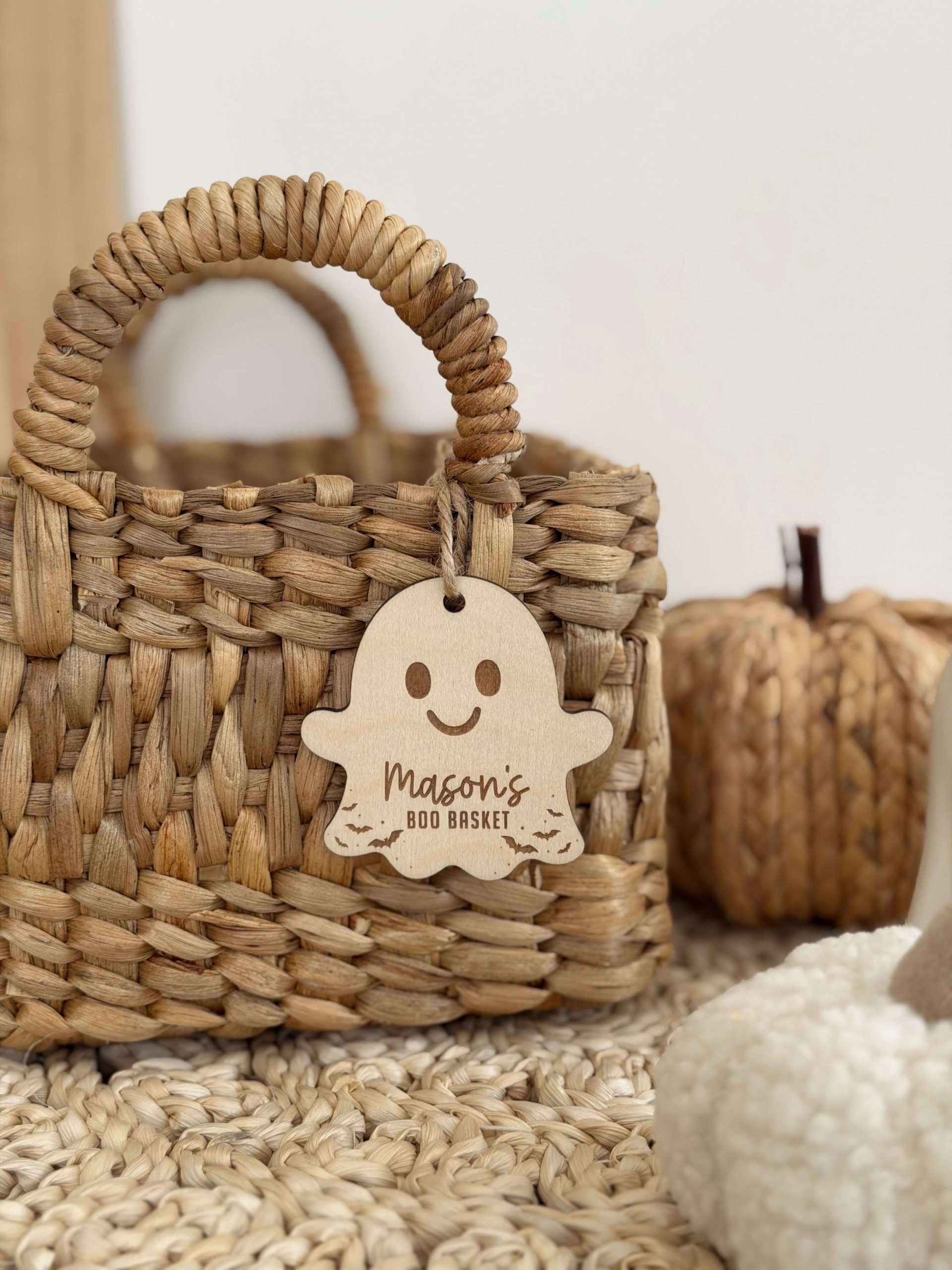 Ghost Shaped Boo Basket Tag - Image 2